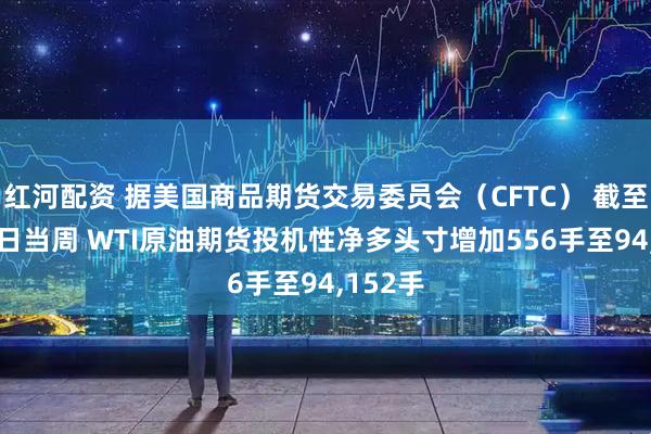 红河配资 据美国商品期货交易委员会（CFTC） 截至5月20日当周 WTI原油期货投机性净多头寸增加556手至94,152手